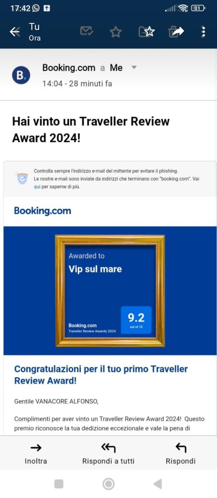 Bed and Breakfast Vip Sul Mare Кастелламмаре-ди-Стабия Экстерьер фото